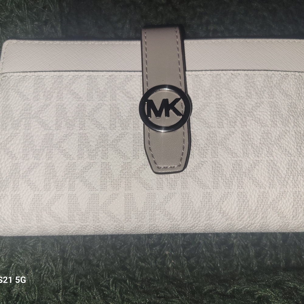 Michael Kors White and Gray Wallet